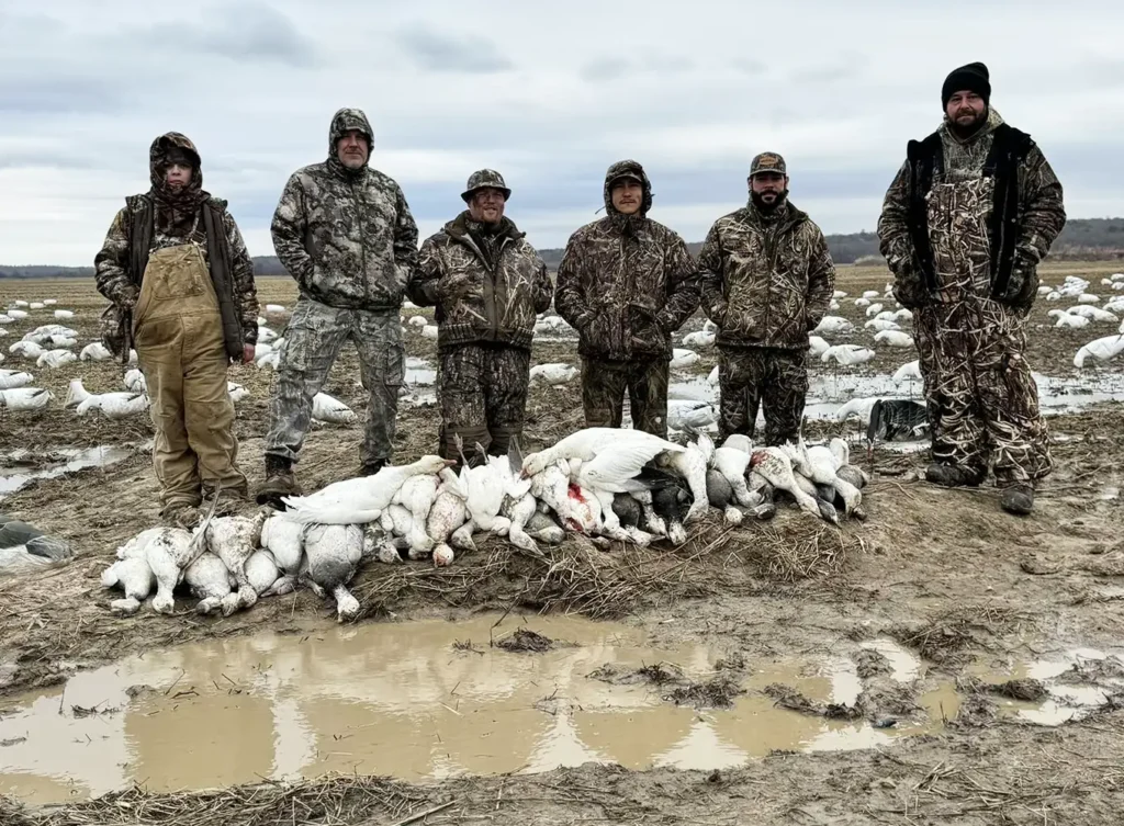 waterfowl hunting experience in Arkansas - guided snow geese hunting