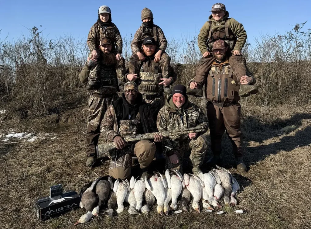 waterfowl hunting experience in Arkansas - guided snow geese hunting