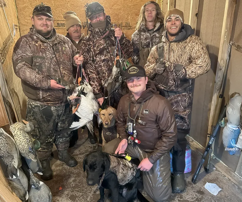 group of waterfowl hunters