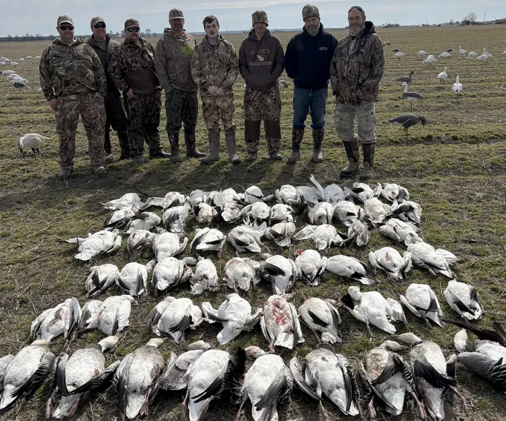 group of waterfowl conservation hunters